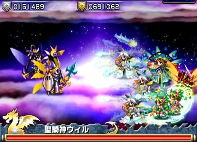 ブレイブフロンティア_フロンティアハンター_聖騎神ウィル＆煉獄神アリス0